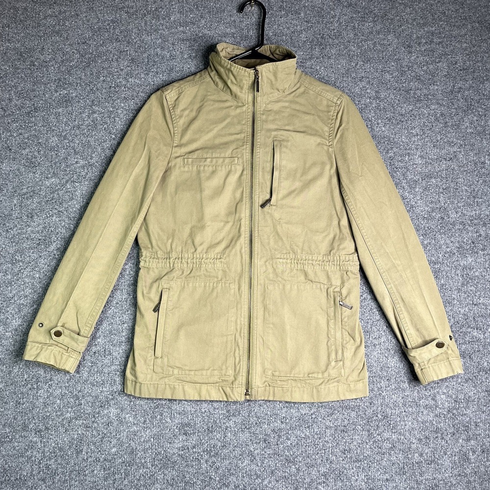 Untuckit Olivio Military Utility Jacket Womens Small Green Full‎ Zip Outdoors